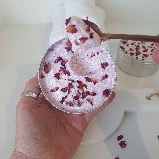 Rose & Geranium Whipped Sugar Scrub Sample