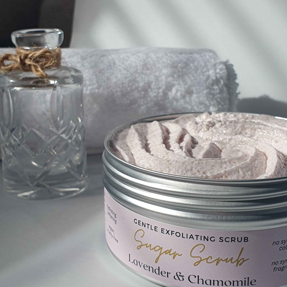 Lavender & Chamomile Whipped Sugar Scrub Sample