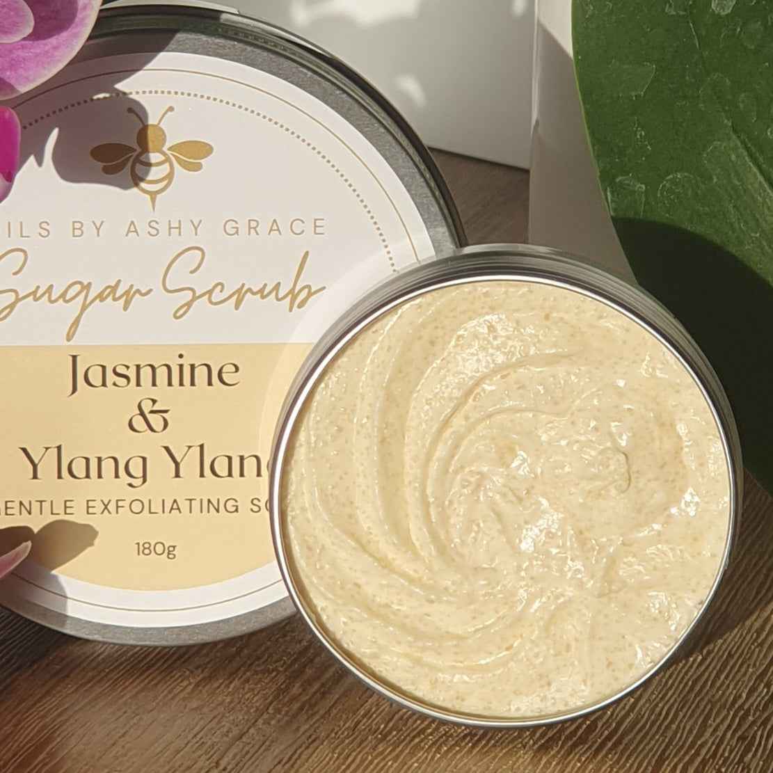 Jasmine Whipped Sugar Scrub Sample