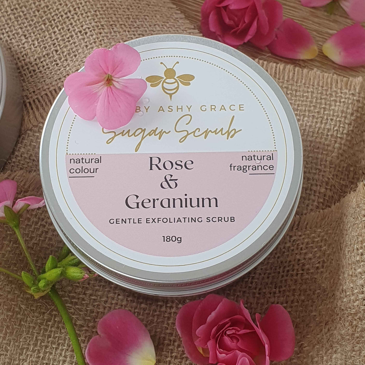 Rose & Geranium Whipped Sugar Scrub Sample
