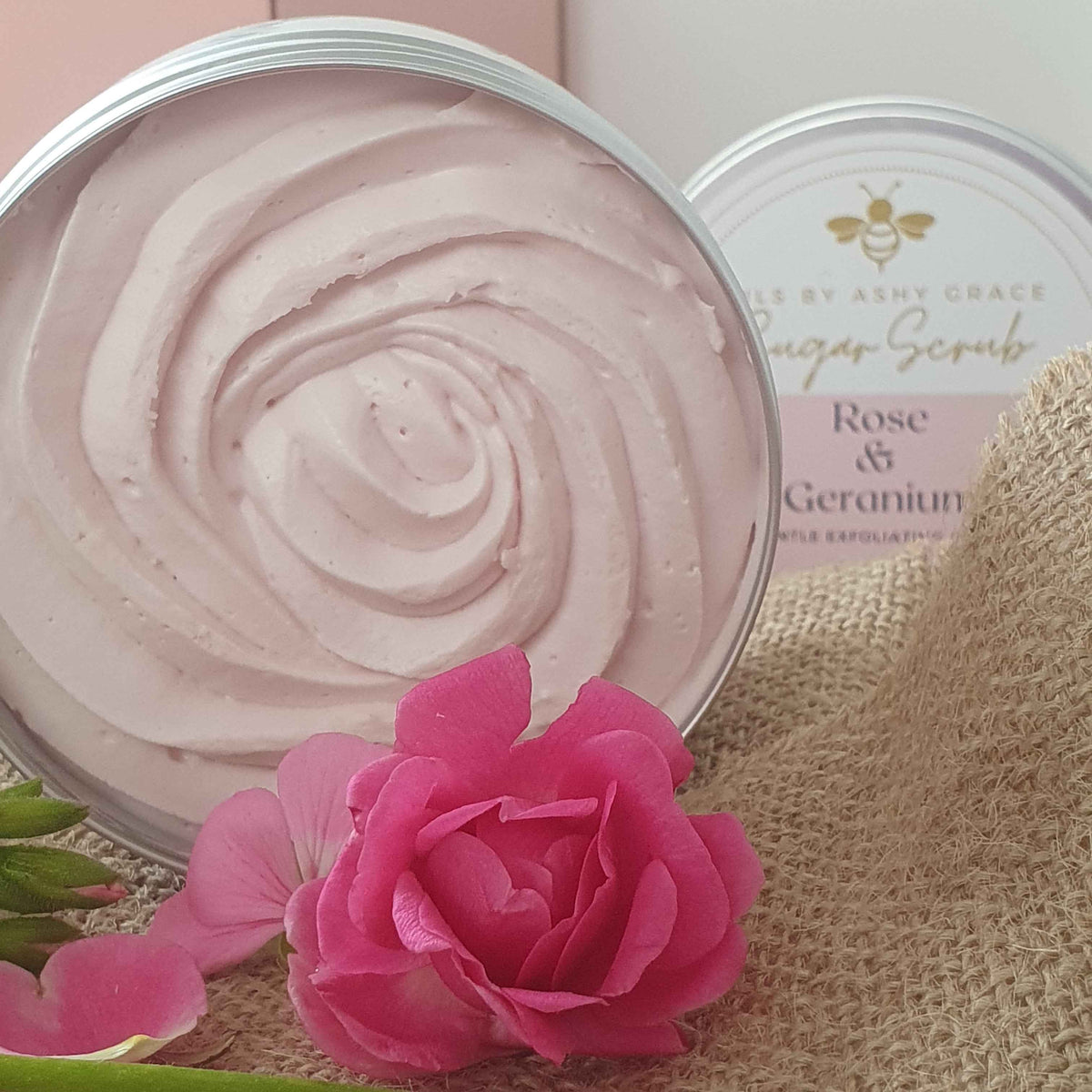 Rose & Geranium Body Butter Sample