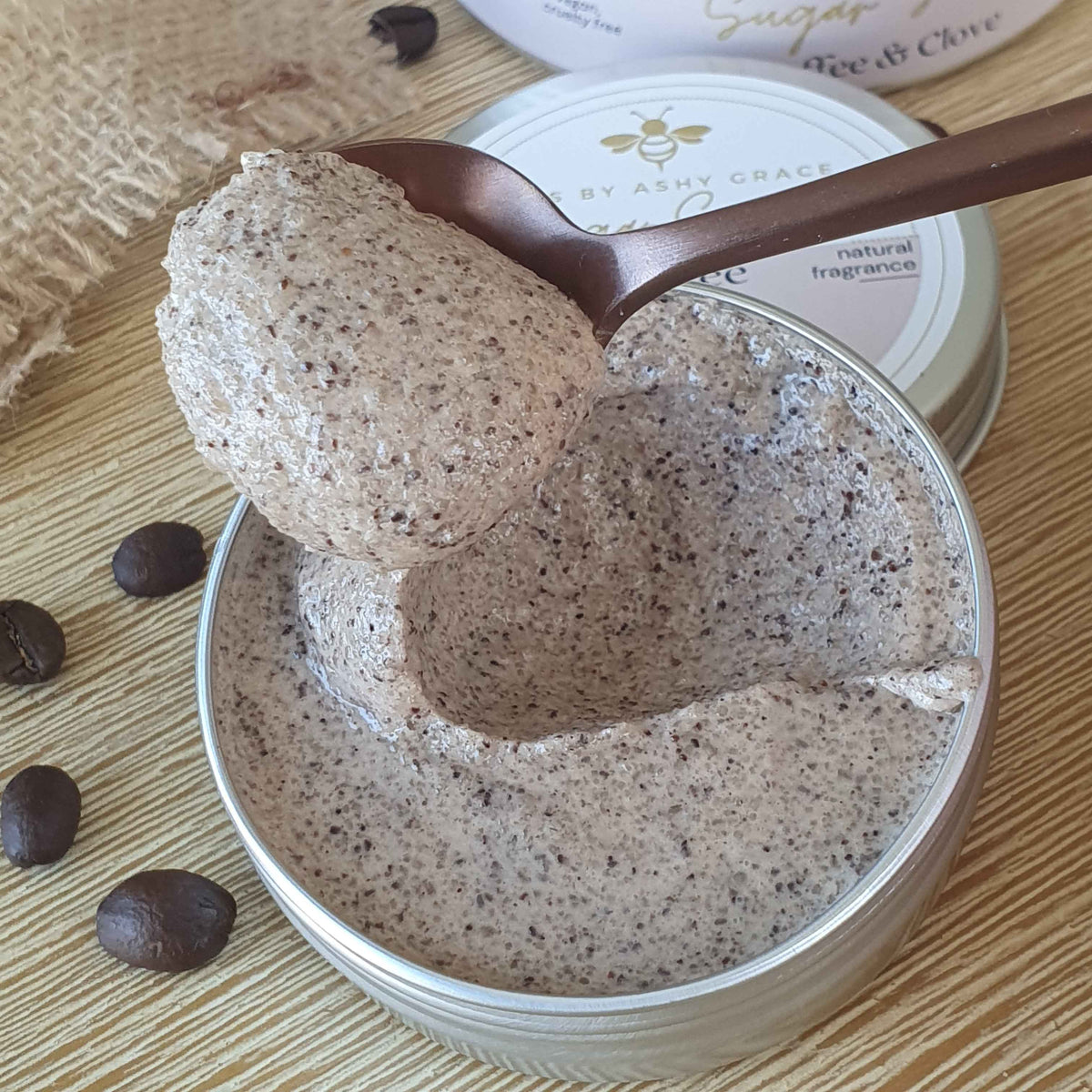 Coffee & Clove Whipped Sugar Scrub Sample