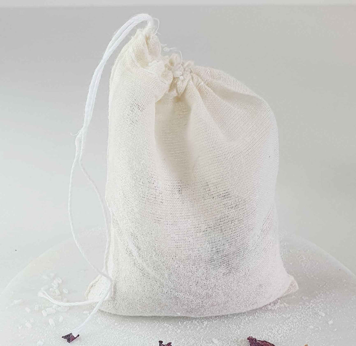 Natural Muslin Cotton Tea/Bath Bag